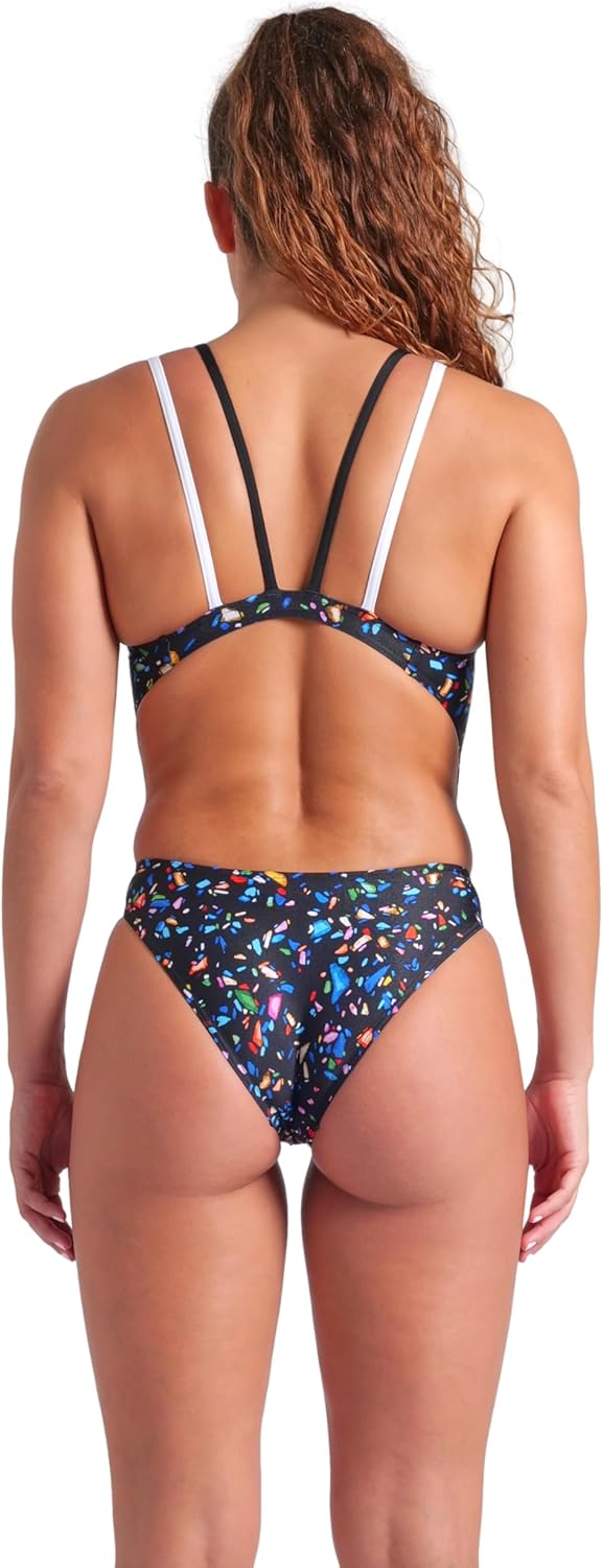 Arena Womens Arena Women’s Performance Confetti Swim Tech Multi Back One Piece Swimsuit - Image 2