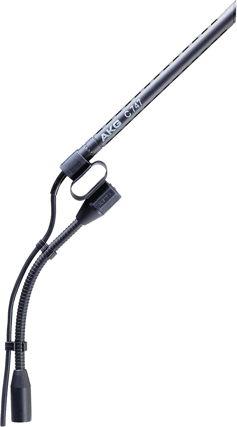 AKG Pro Audio C747 V11 Professional Shotgun Condenser Microphone, Black