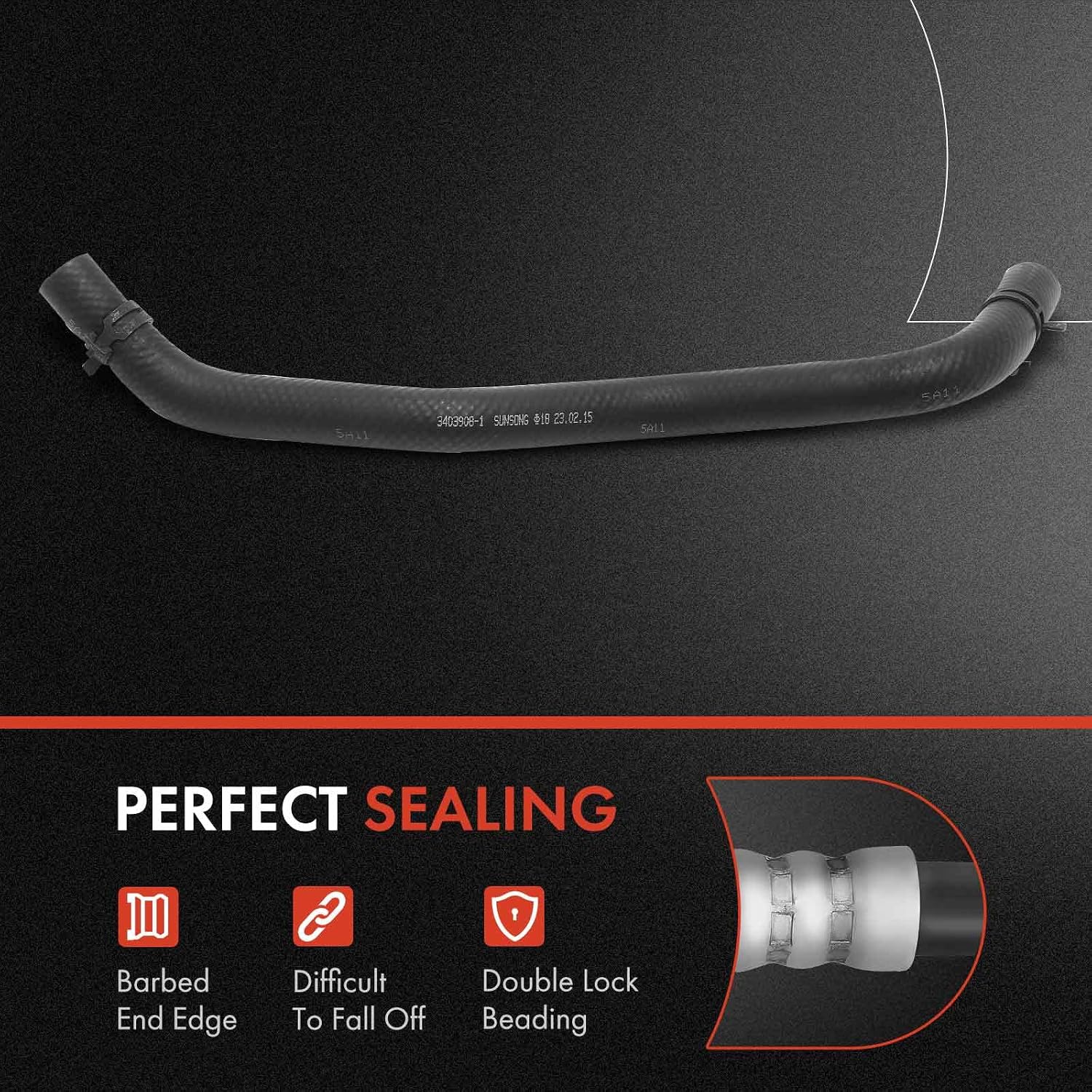 A-Premium Power Steering Hose Reservoir Hose Line Assembly Compatible with Ford F-150 F150 2009, Expedition 2008 & Lincoln Navigator 2008, Reservoir To Pump, Replace# 8L1Z3691C