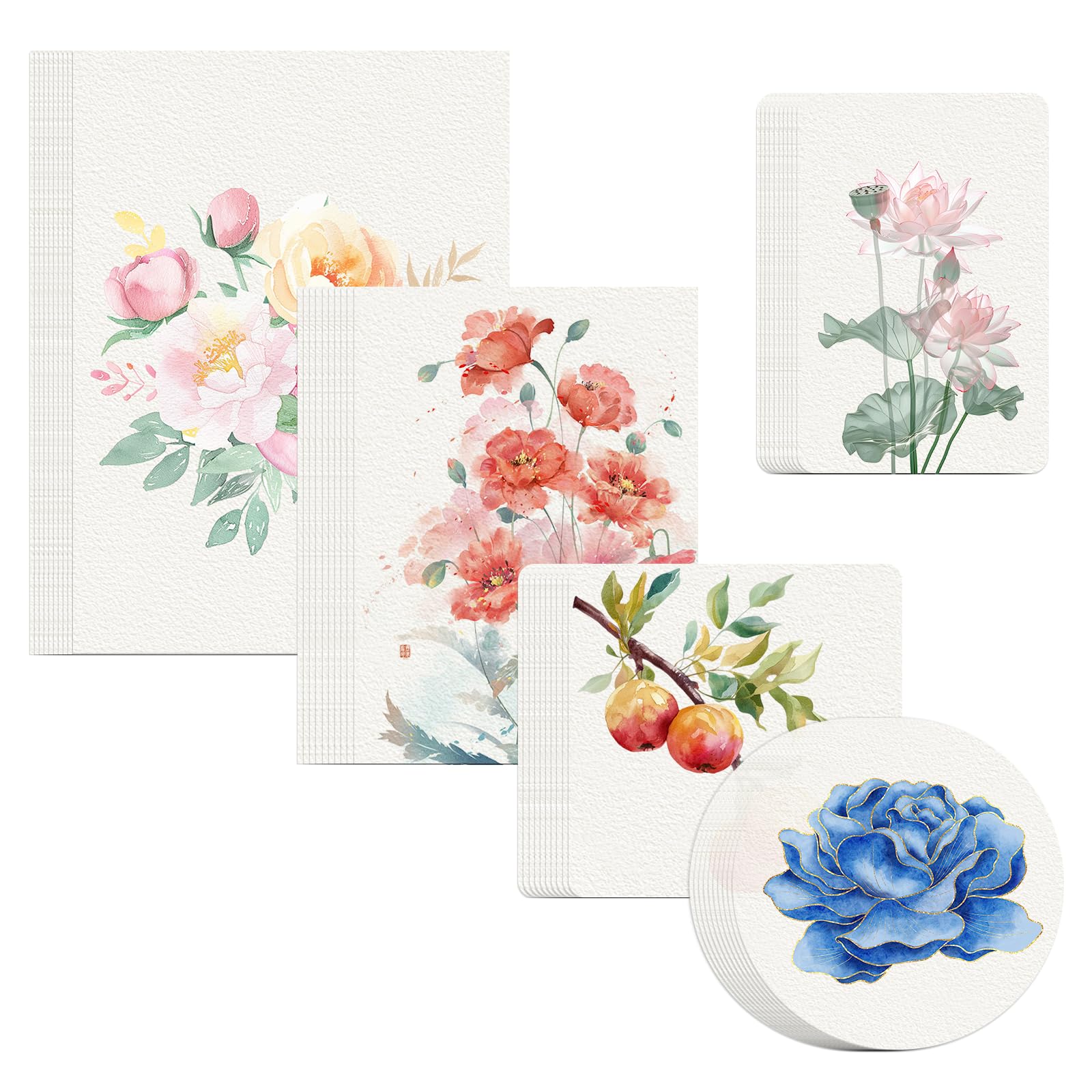50 Sheets 140 lb/300 GSM Cold Press Thick Watercolour Paper Bulk