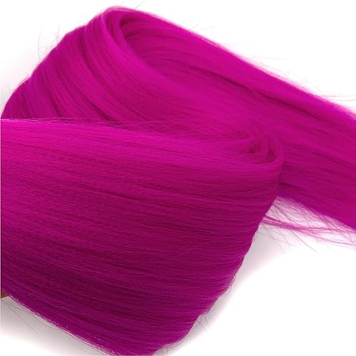 Miniatura 5 de Cabello trenzado preestirado de 30 pulgadas, color rosa, extensiones de cabello preestirado de color Kanekalo, para trenzar trenzas de caja