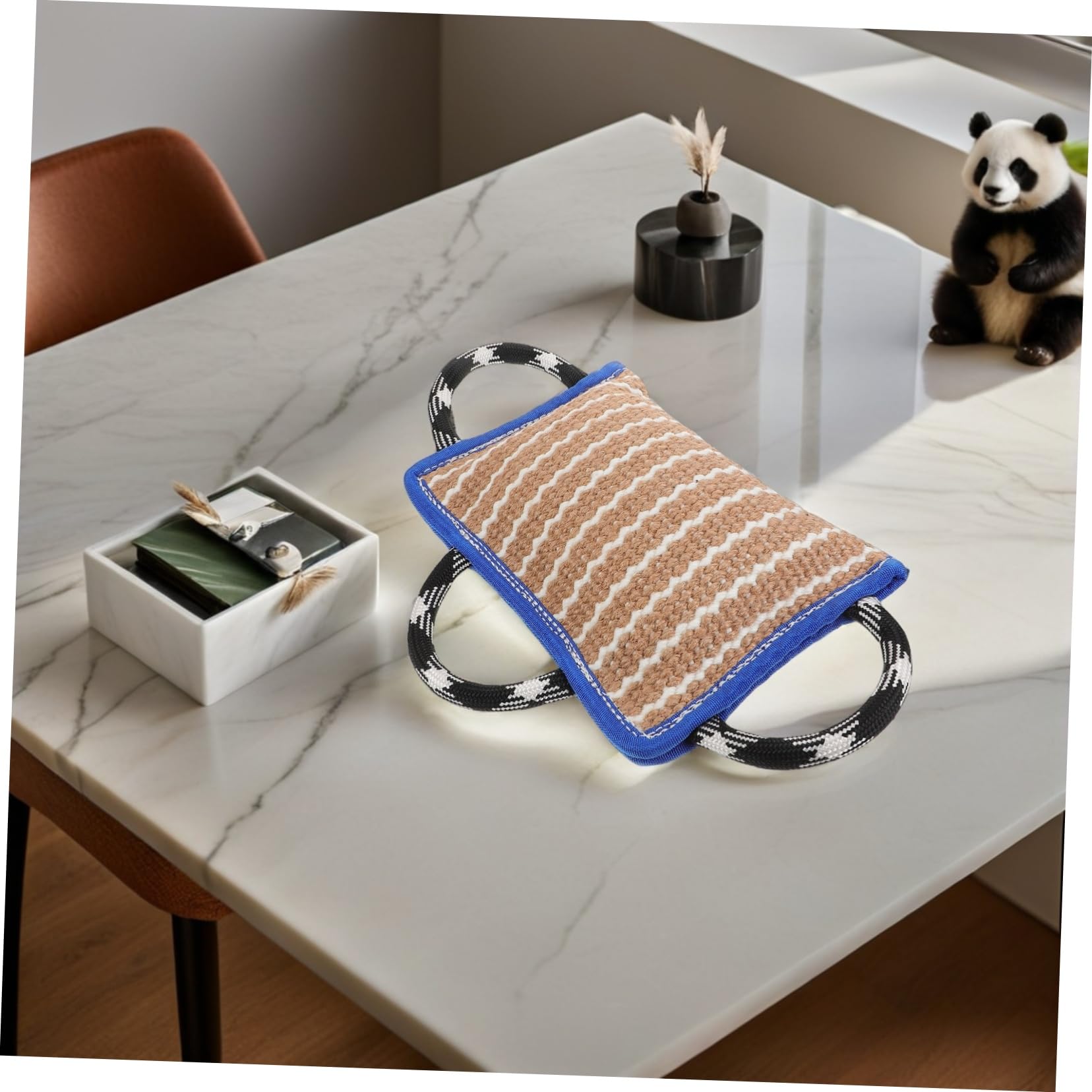 Almohada Masticable para Perros Juguete Interactivo De Tira y Afloja para Entrenamiento Almohada De Mordida Reforzada para Exteriores Interiores