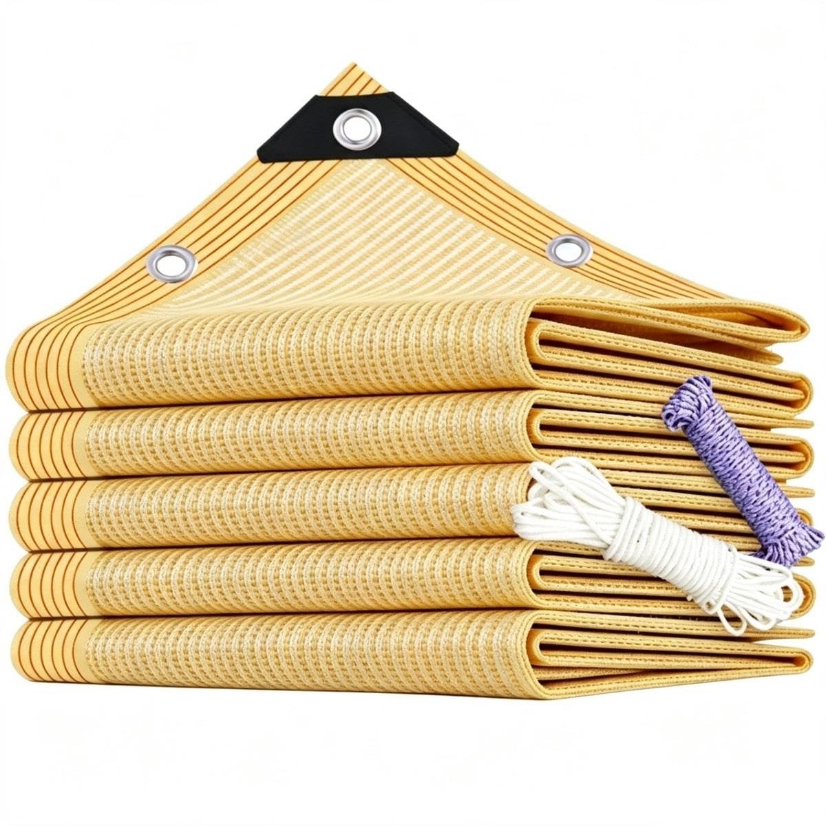 Tenda da Sole Parasole, 95% di Protezione dai Raggi UV, in Poliestere PES, Resistente alle intemperie, Durevole, Idrorepellente, Personalizzabile(4x7m)