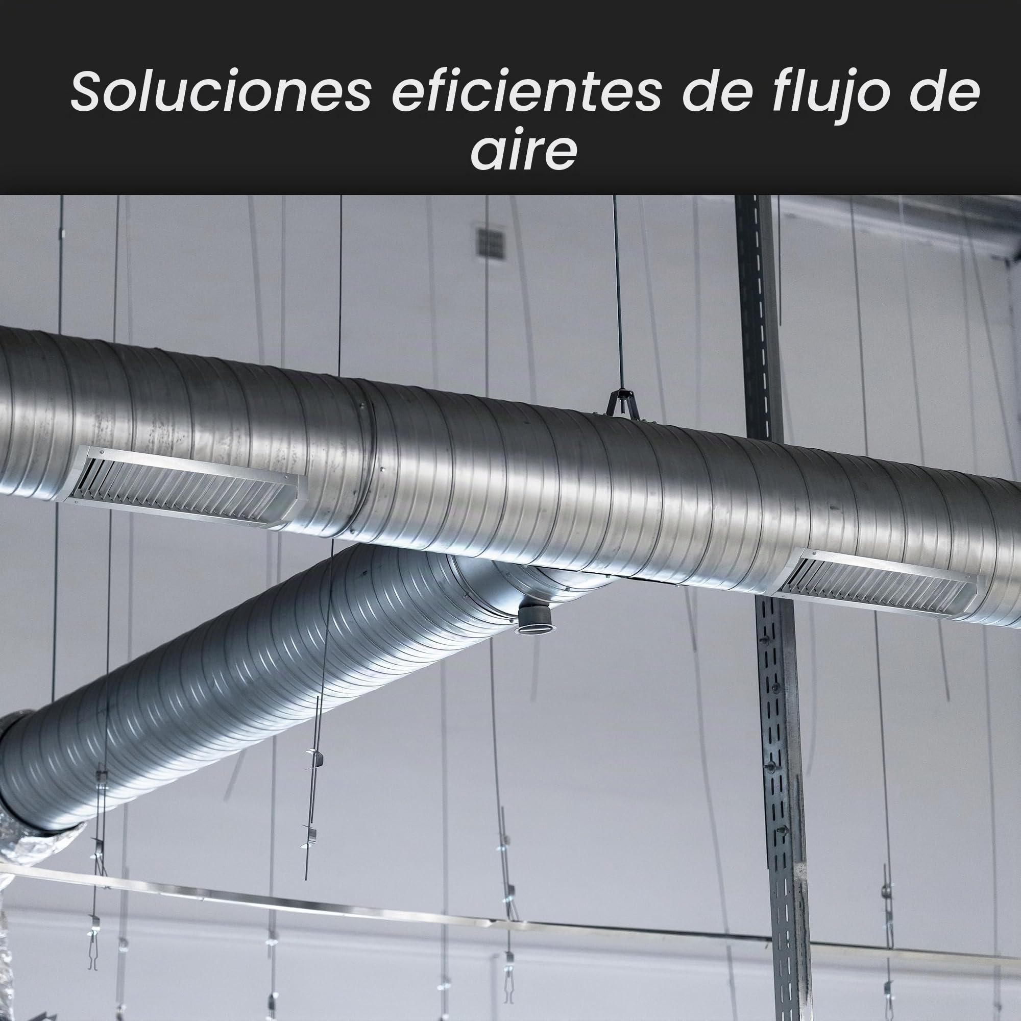 Repa Market Rejilla de escape de aire de 33 x 7,6 cm para conductos redondos – 2 lamas ajustables – Cubierta de ventilación de suministro de aire galvanizada – Conducto de canal de superficie redonda
