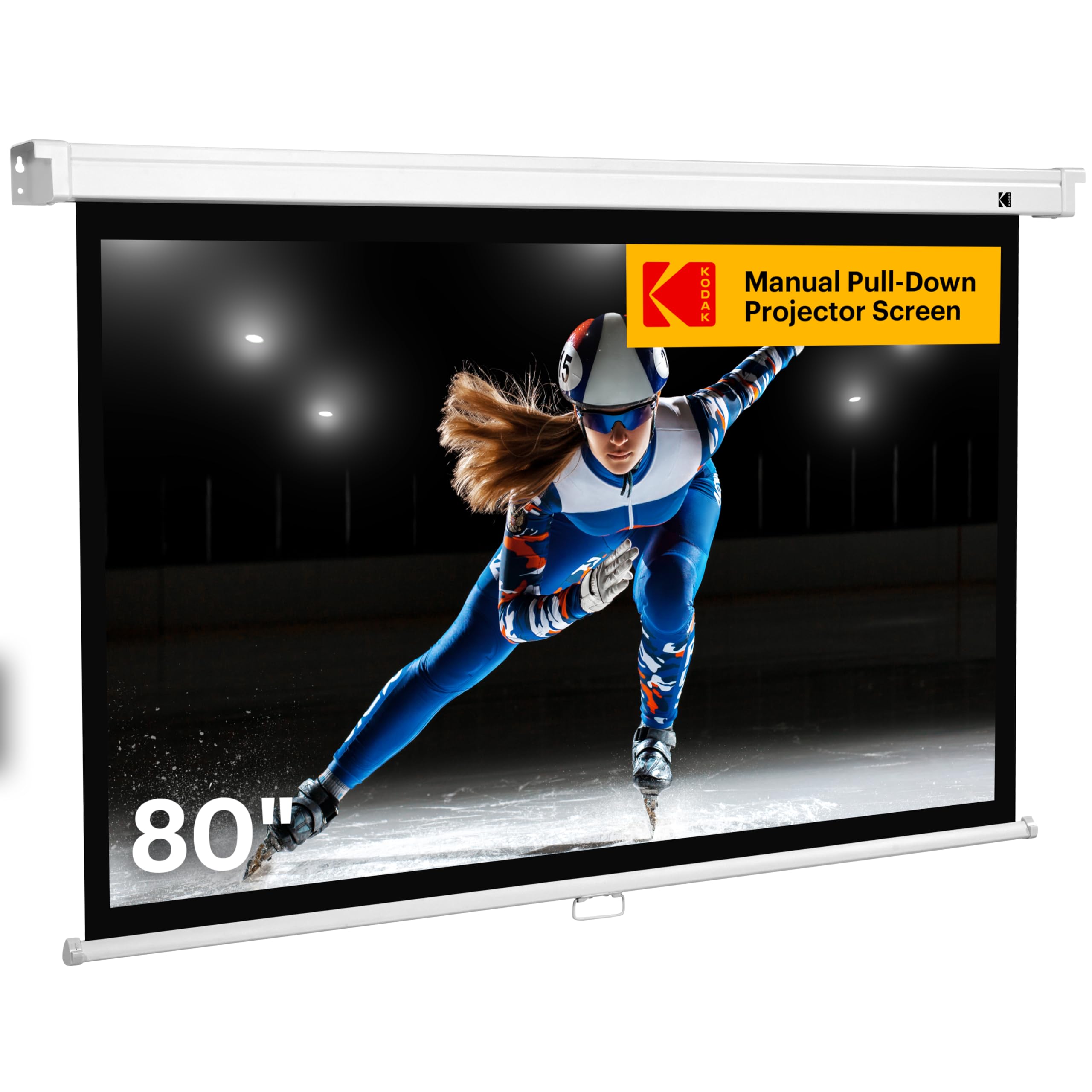 Amazon | KODAK(コダック) 手動プルダウンホワイトプロジェクター