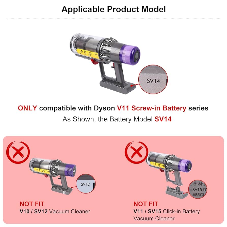 Dyson V11/SV14 完動品 Dyson ダイソン 互換品 V11 SV14 互換 バッテリー 大容量