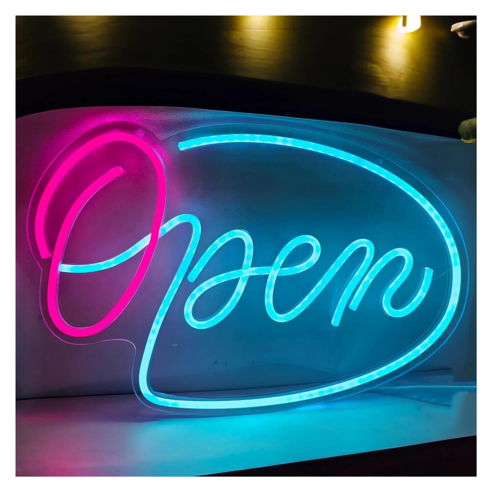 LEMST Sign Lamp Open Neon Signs, Billboards Suitable for Neon Signs Decorated At The Door of The Store 28x42cm