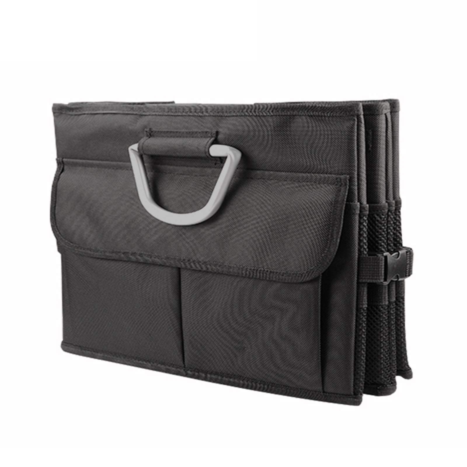 Bolsas Organizadoras para Maletero De Coche Alta Capacidad Plegable Organizadores De Maletero Impermeables Caja De Almacenamiento para Vehículos De Viaje Volumen 60l,Black