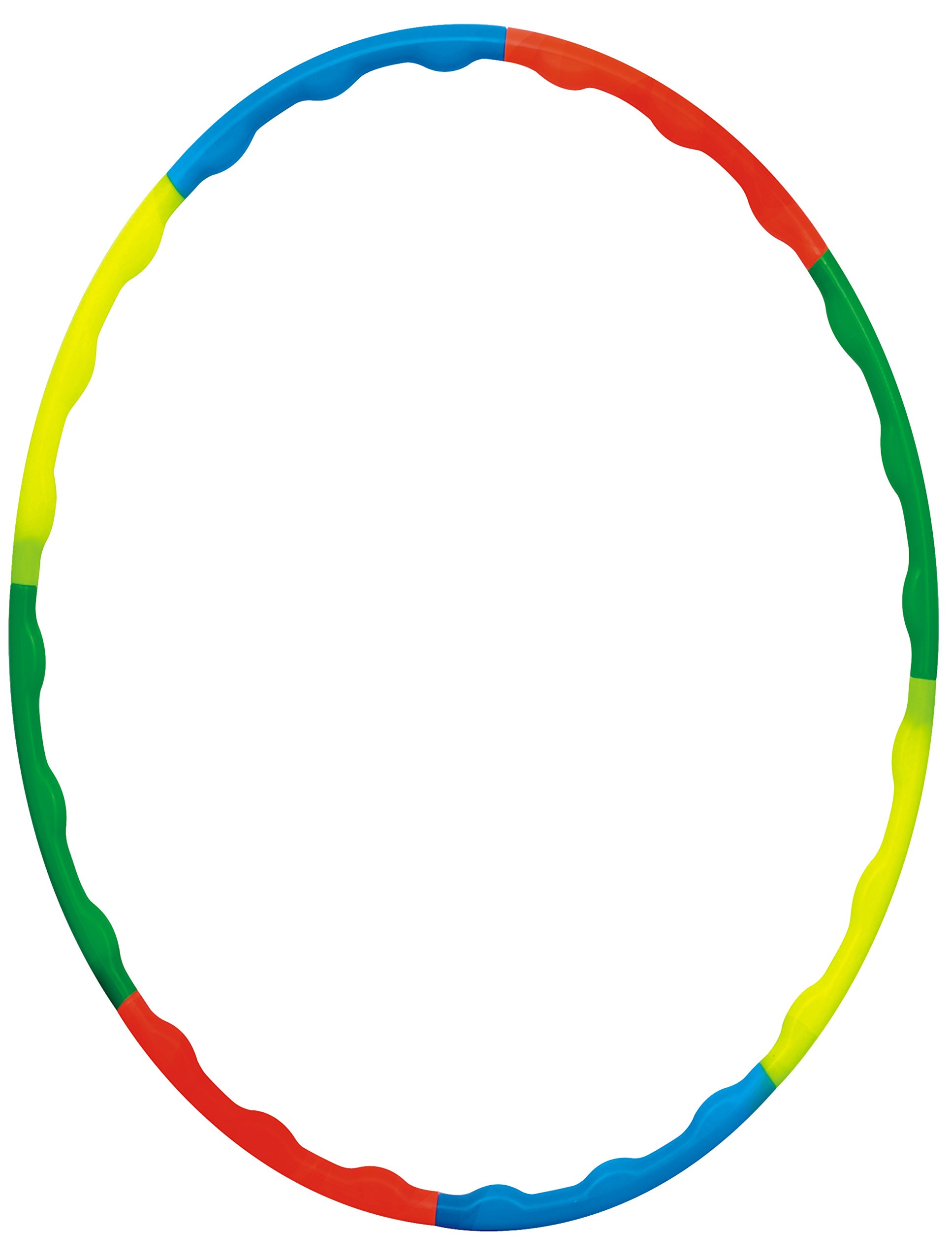 DealBindaas Hula Hoop Zig Zag for Adult Kids Quality Exercise Fitness Ring Multi Colour Adjust in 2 Sizes | Hoopla