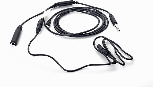 Miniatura 2 de Cable de grabación de radio ATC de intercomunicador de cabina de avión con adaptador de cable de alimentación Cable de audio para GoPro HERO3