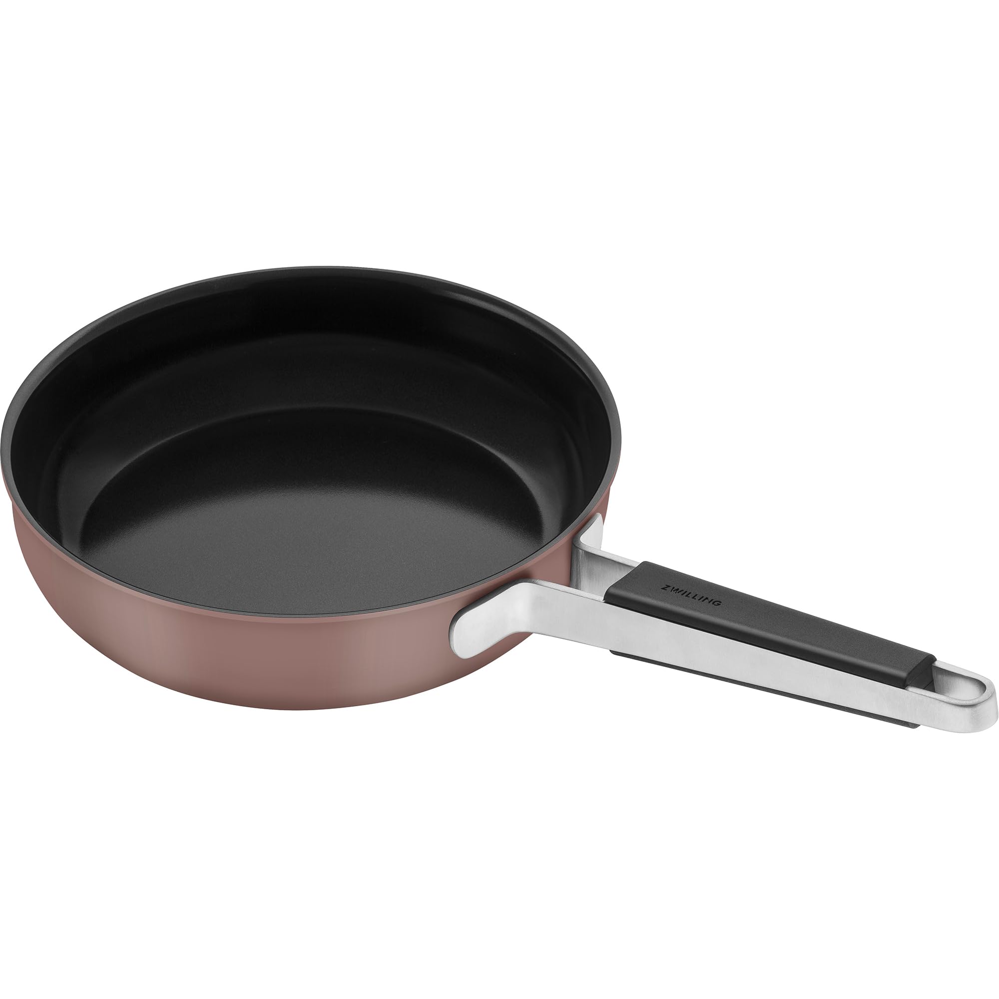 Poêle antiadhésive ZWILLING Pure en inox et céramique rose 24 cm d'exception