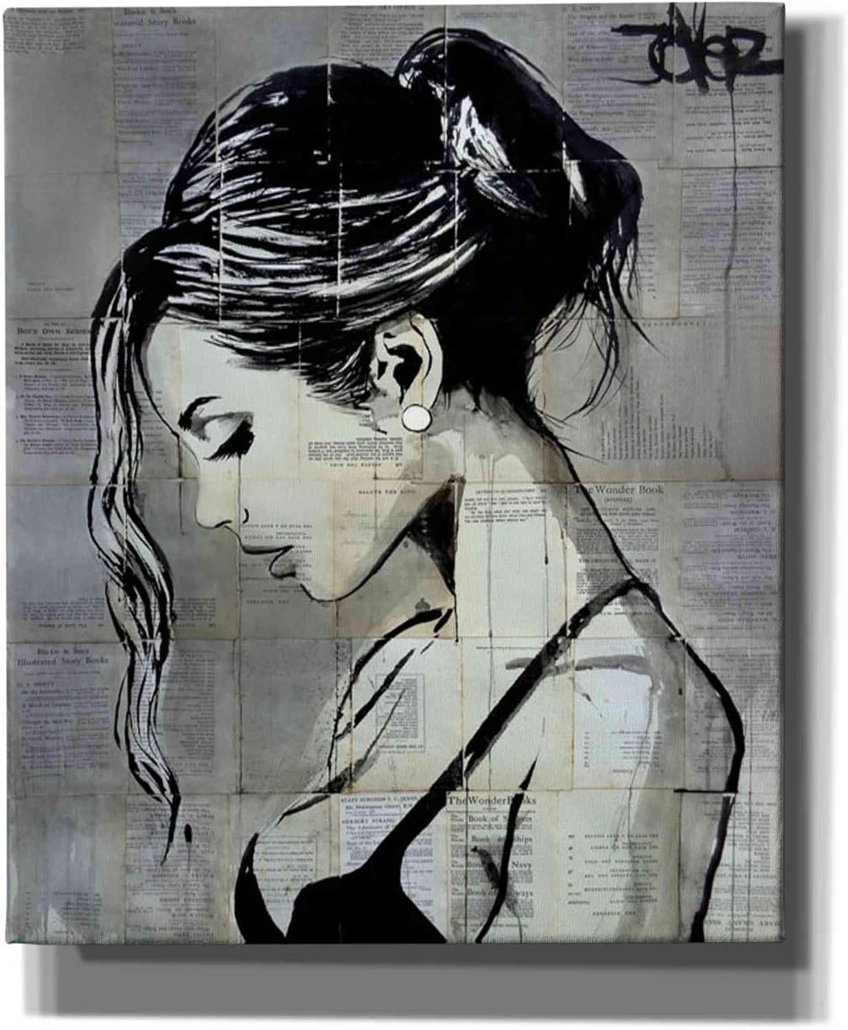 Epic Graffiti 'Being' by Loui Jover, Canvas Wall Art, 12"x16"
