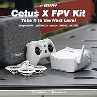 Vista 2 de BETAFPV Cetus X FPV - Kit con Betaflight FC LiteRadio 3 Transmisor C04 Cam Gafas VR03 con función de grabación DVR, kit avanzado RTF compatible