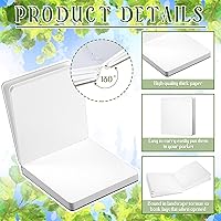 Vista 15 de Tenceur 8 mini diarios de acuarela portátiles de 3.9 x 3.9 pulgadas, 240 hojas, 480 páginas, cuadernos de bocetos cuadrados pequeños de acuarela