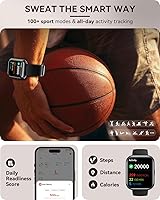 Vista 7 de aeac Paquete de 2 relojes inteligentes (negro + blanco) reloj inteligente 2024 para hombres y mujeres