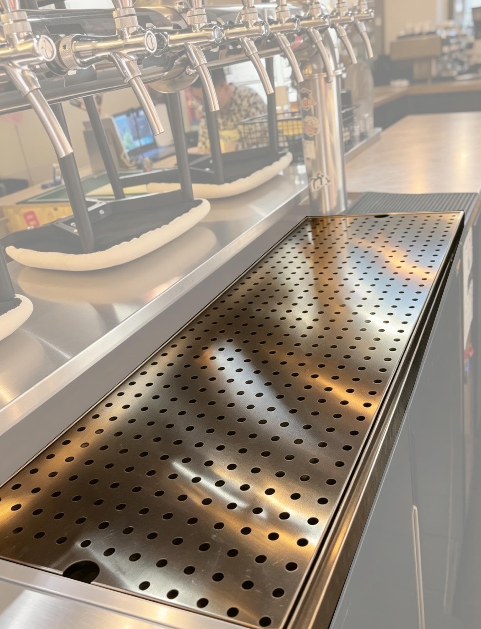 Plateau Égouttoir Inox Bar Résistant Bac Récupérateur Eau
