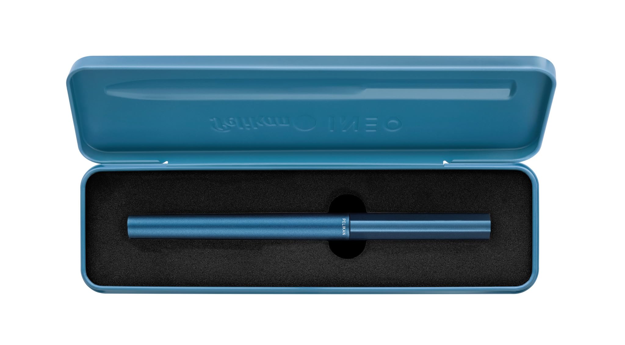 Pelikan Füllhalter Ineo® Elements P6 mit Gravur Geschenk - einzigartige Stifte mit Namen - personalisierte Geschenke zu Weihnachten - Füllfederhalter personalisiert (Petrol-Blau)
