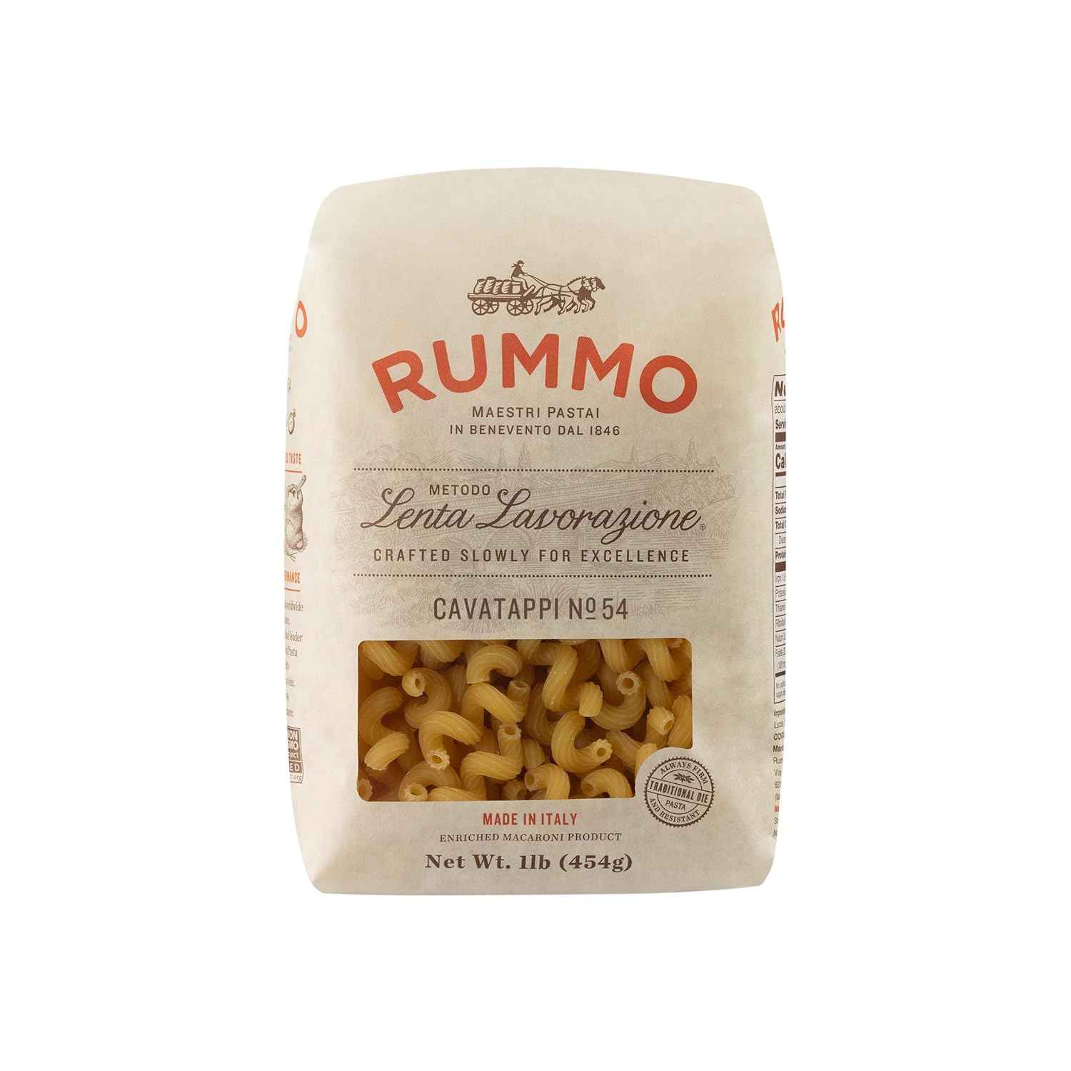 Rummo Pasta N.54 - Corkscrew Noodles, Durum Wheat Spiral Pasta, Imported from Italy - 16 Ounce (Pack of 3)