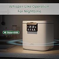 Vista 6 de Electric Composter for Kitchen, Smart Compost Bin with Viewing Window Indoor Outdoor/Odorless/Low Noise/Auto-Cleaning, Compost Machine, Turn Food