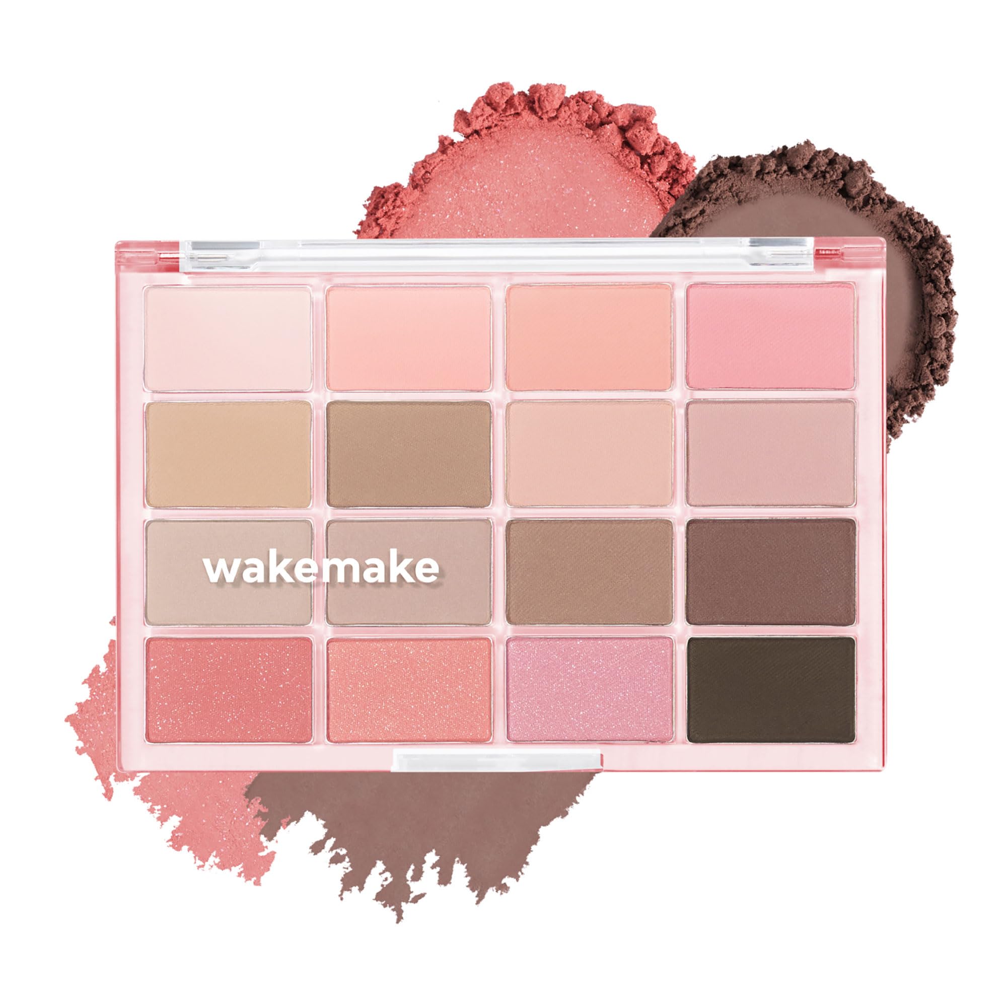 WAKEMAKE アイシャドウパレット Amazon | wakemake(ウェイクメイク) ソフトブラーリングアイパレット25