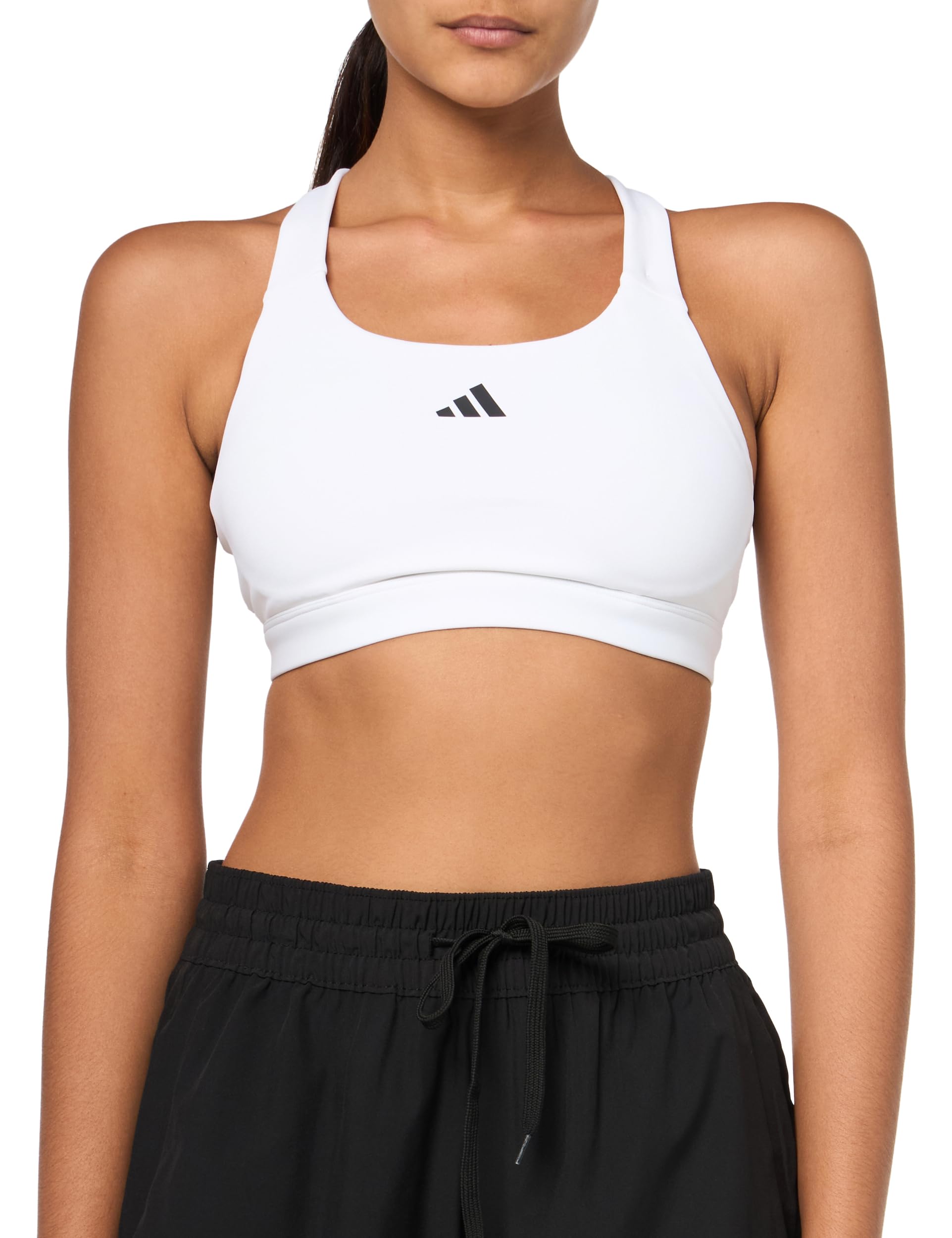 Adidas Reggiseno Sportivo da Donna TLRD React Training ad Alto Supporto, Bianco, (XX-Large) C/D
