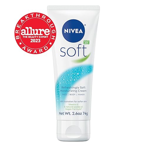 Miniatura 3 de NIVEA Crema hidratante suave - Paquete de 3 crema todo en uno para la cara y las manos del cuerpo tamaño de viaje - 26 oz Tubos