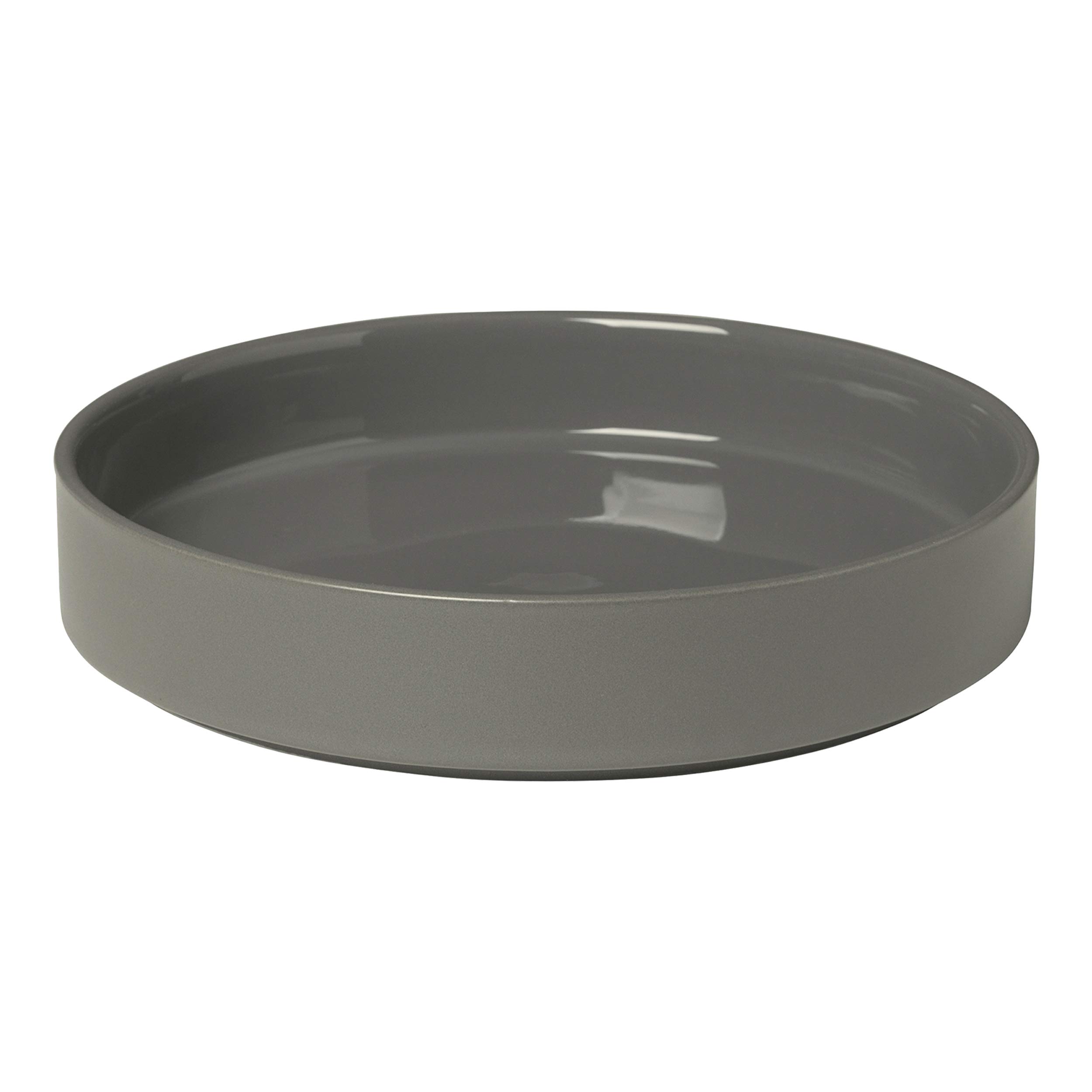 Assiette creuse Blomus vaisselle grise 63963 Pewter taille unique en grès