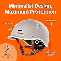 Vista 5 de Retrospec Remi - Casco de bicicleta para adultos para hombres y mujeres, casco de bicicleta para desplazamientos, ciclismo de carretera, patinaje