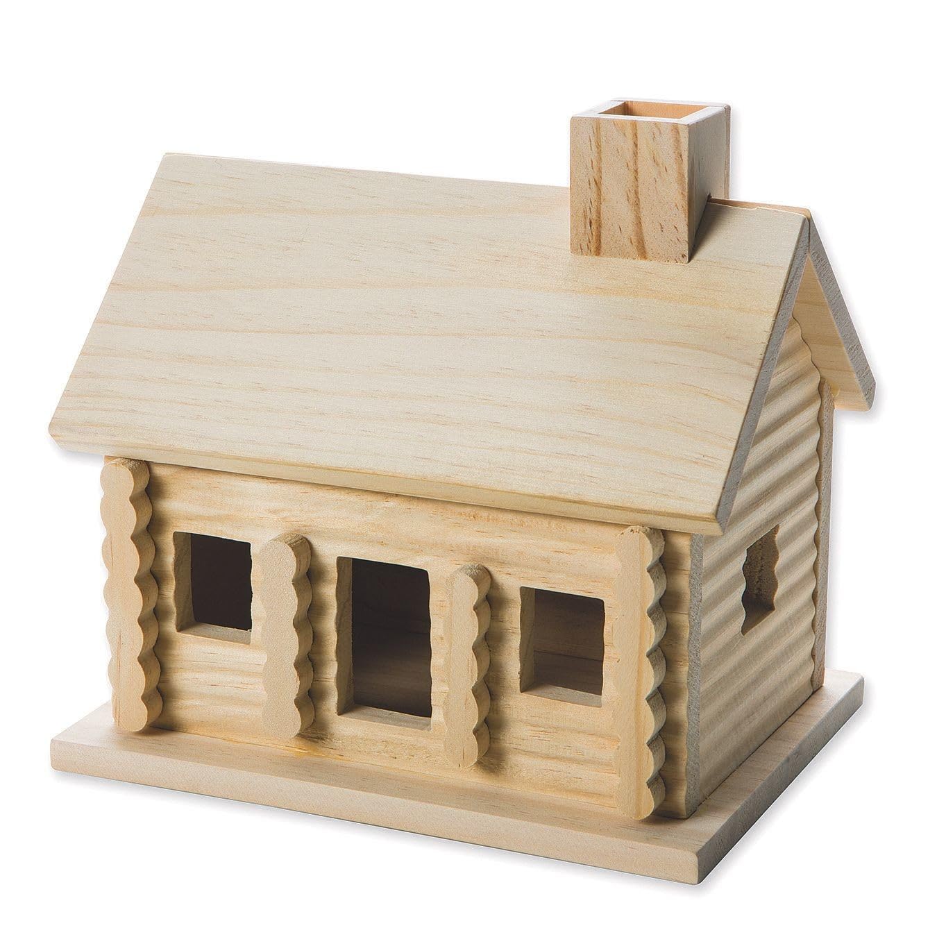 D-I-Y Wood Log Cabin, Unfinished, Unassembled