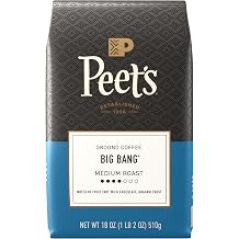 Peet's Coffee Ground Coffee Medium Roast, Big Bang, 18 Ounces