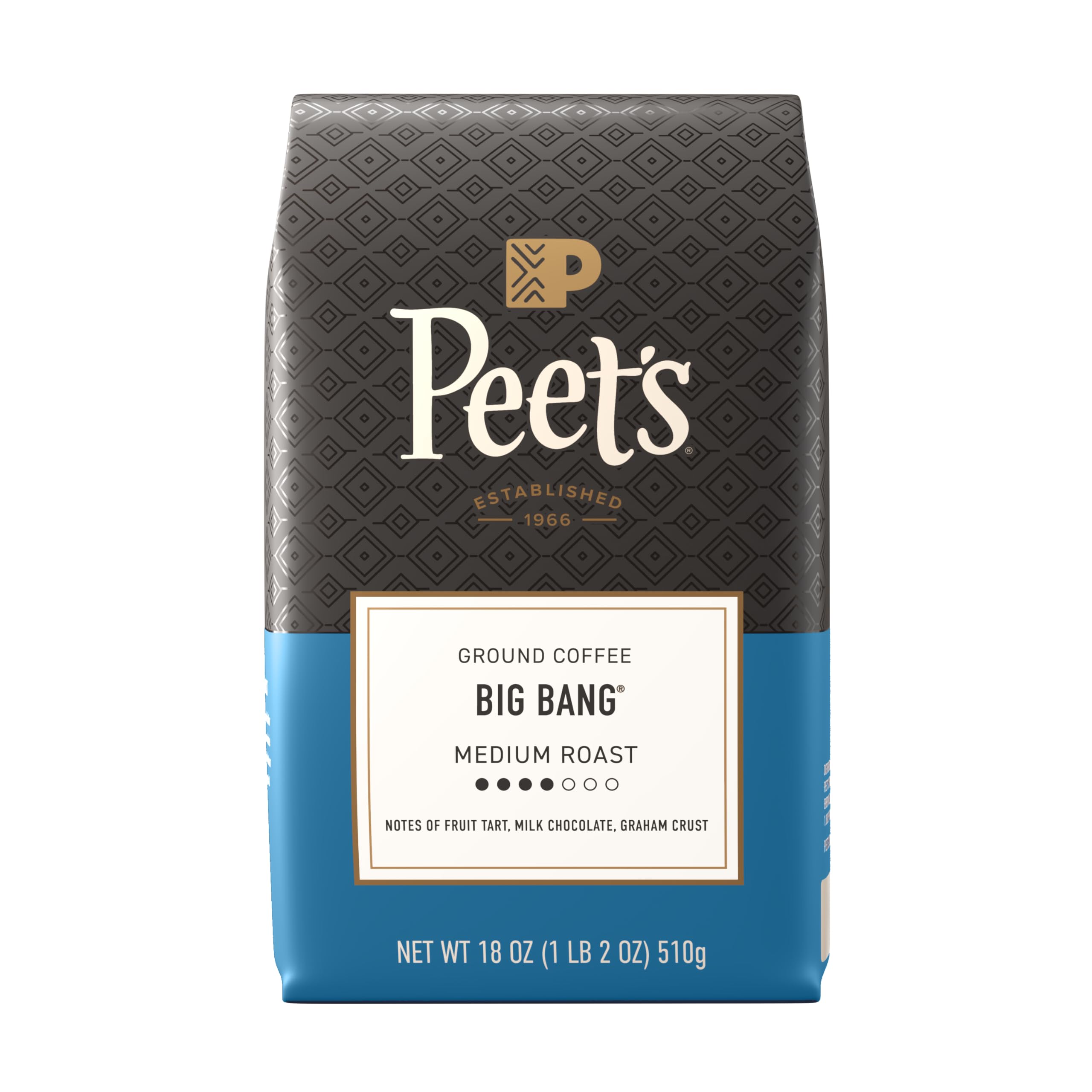 Peet's Coffee, Medium Roast Ground Coffee - Big Bang 18 Ounce Bag