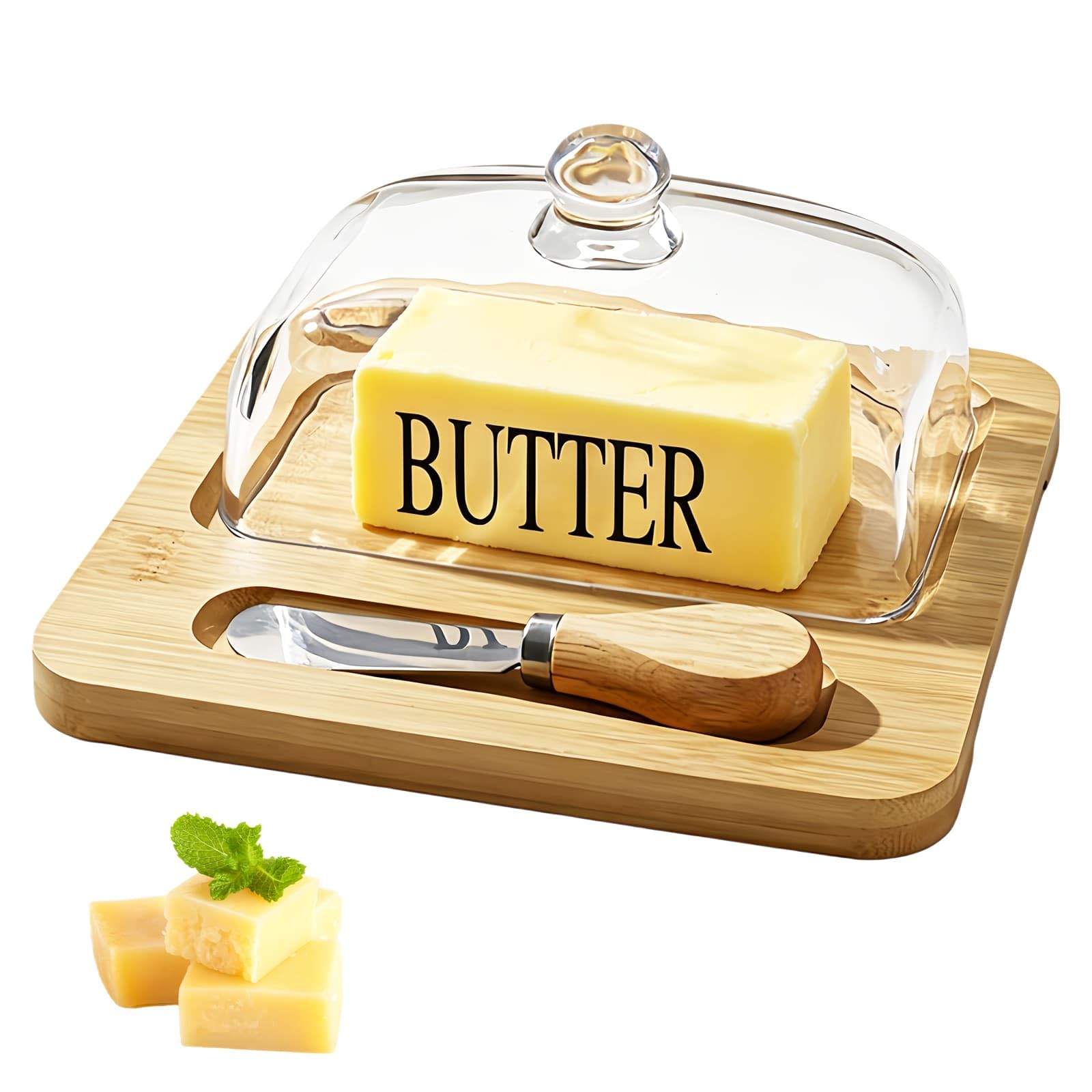 Butter Dish Vintage Home Butter Keeper Elegant Countertop Butter Holder
