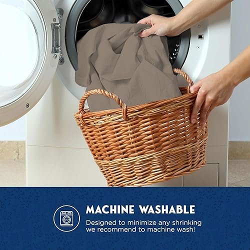 Miniatura 6 de Briarwood Home - Juego de sábanas en tejido de jersey, 4 piezas de 100% algodón, juego de cama de lujo transpirable, sábana bajera alta y de ajuste