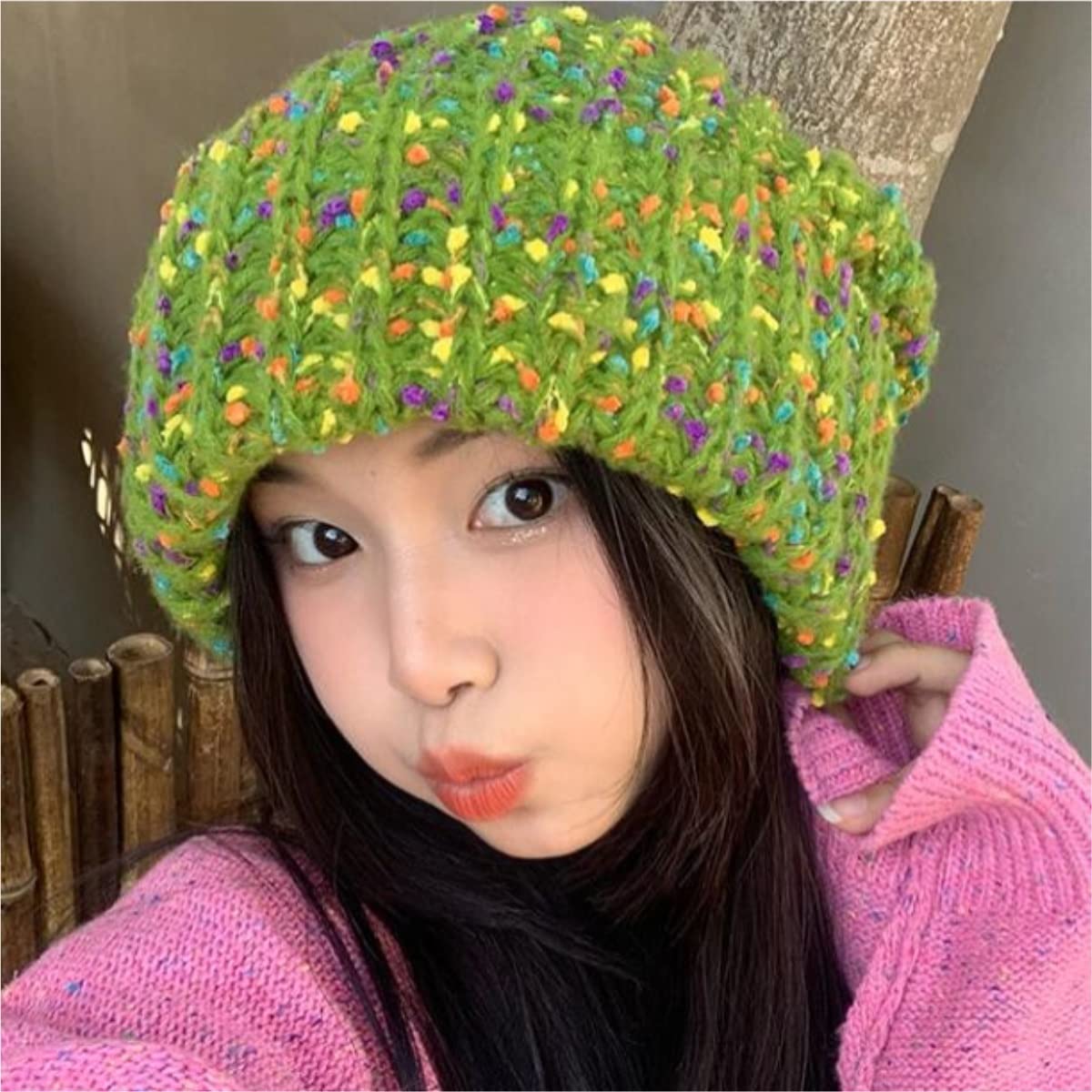Bonnet Hiver Chapeaux Tricotés d'hiver pour Femmes Bonnets pour Bonnet Tricoté par Temps Froid Chauds Bonnets Chaud