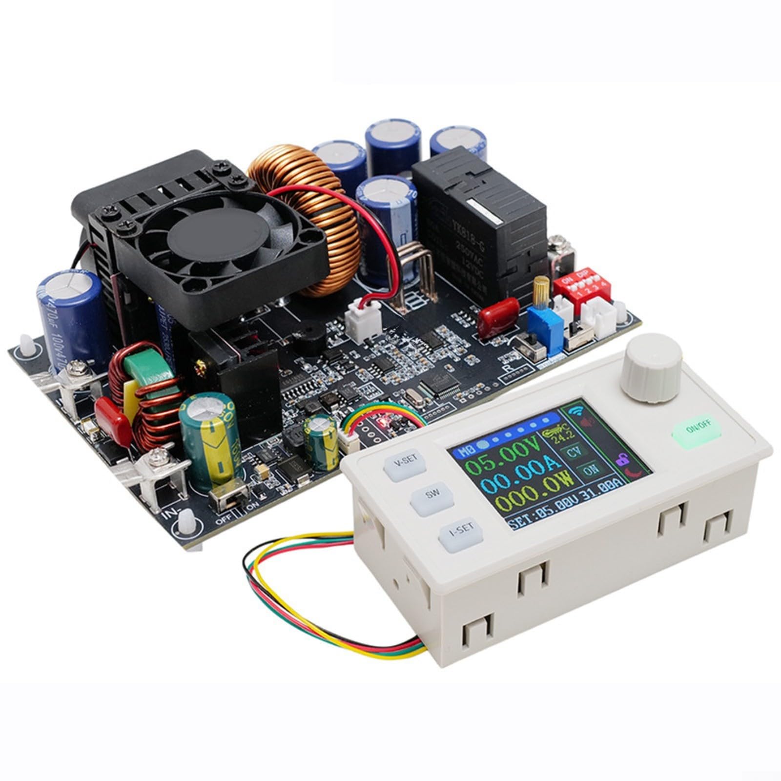 Alimentation DC module abaisseur 2400W 30A convertisseur tension buck solaire MPPT 12-90V