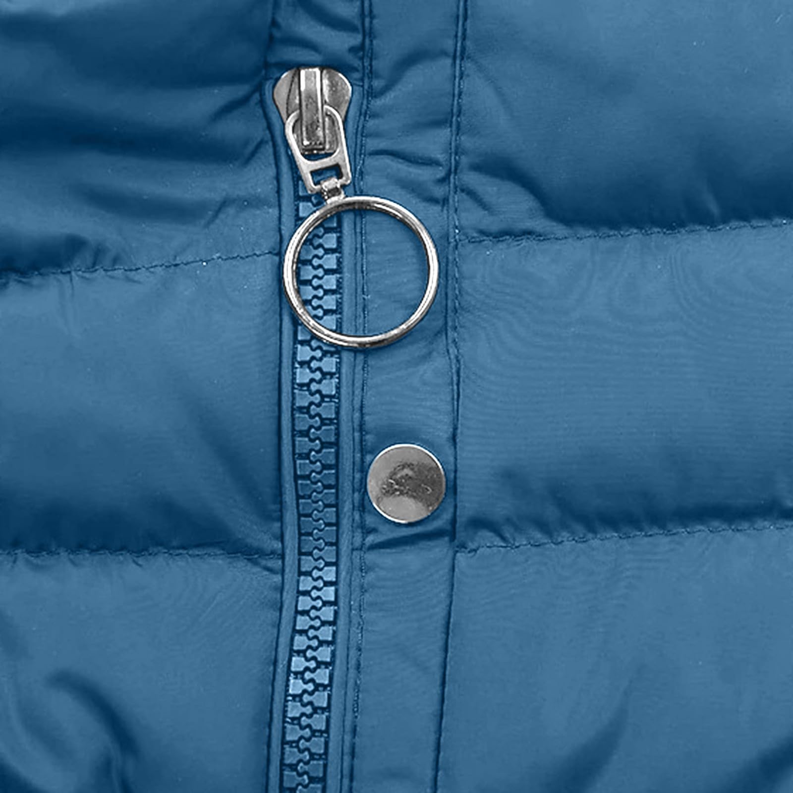 Damen Warmer Lange Winterjacke Casual Einfarbig Kuscheljacke mit Kapuze