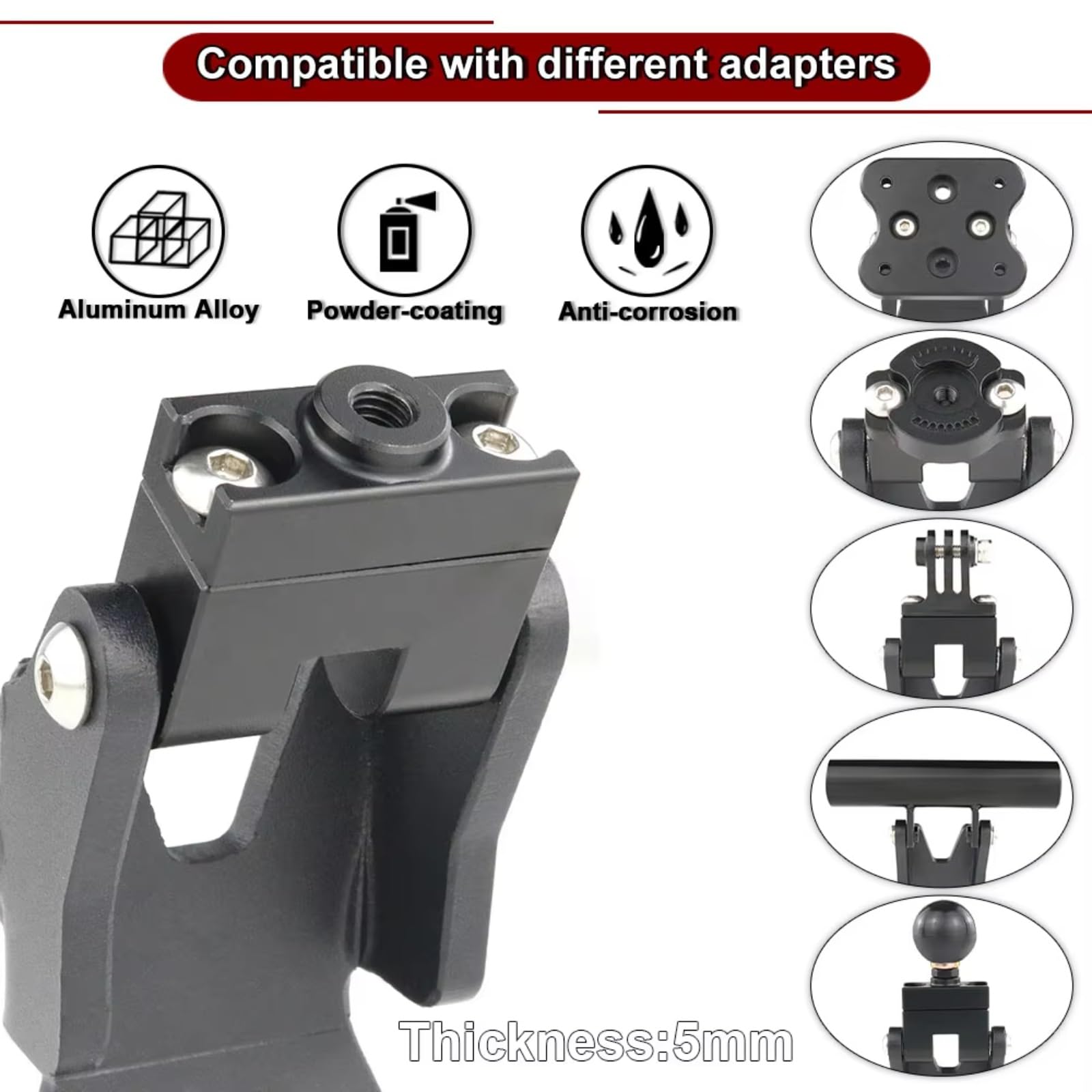 Porte Telephone Moto pour pour Panigale V2 V4 1299 1199 959 899 Beugel Motorfiets GPS Stuurklem(Type 4)