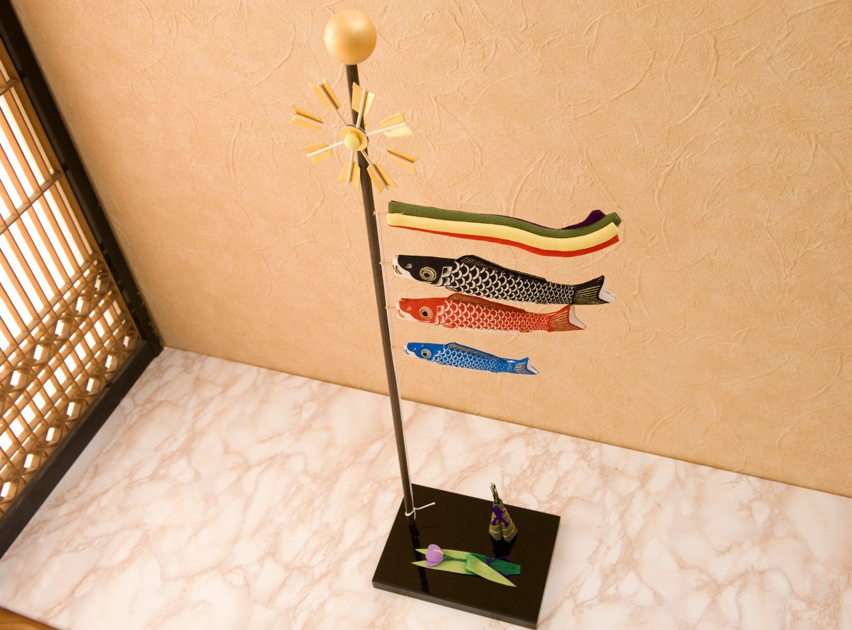 Amazon | こいのぼり 風車付き染め 鯉のぼり 特大 S 間口18cm x 奥行