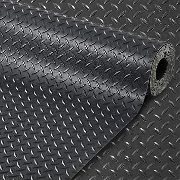ALTRUISTIC Custom Size Garage Floor Mat 2.530mm Thickened Parking Mat,Non Slip PVC Floor Protector for Under Car,Golf Cart,Motorcycle Mat,Large SUVs,MPV, Pickup Truck,Water/Stain Resistant,Black