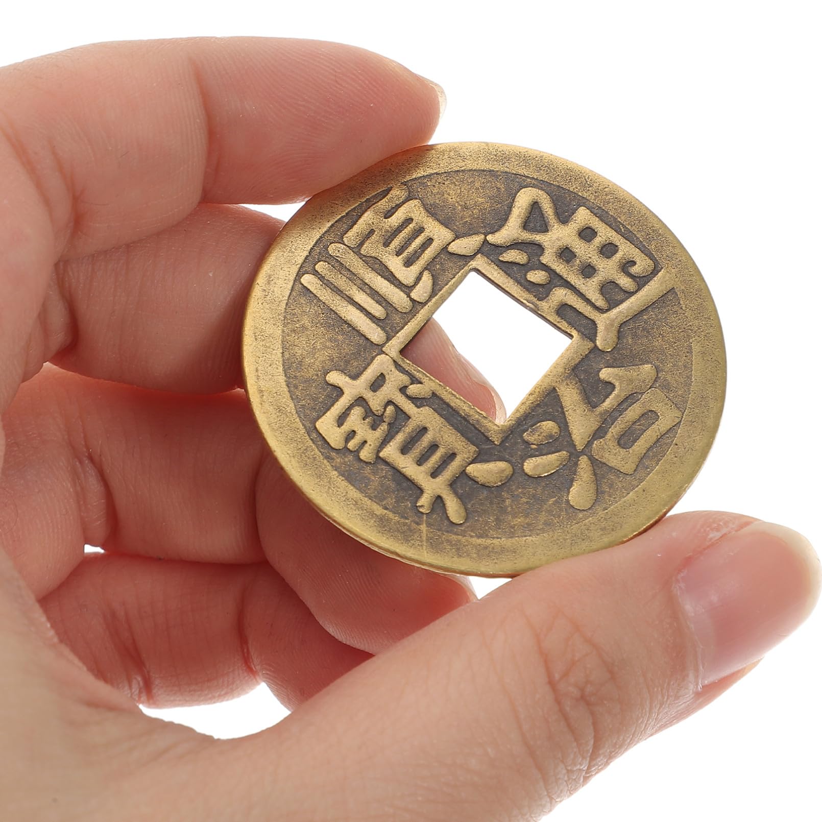 Set De 5 Monedas Feng Shui De Los 5 Emperadores – Monedas De Cobre De I Ching Para Riqueza, Salud Y Protección