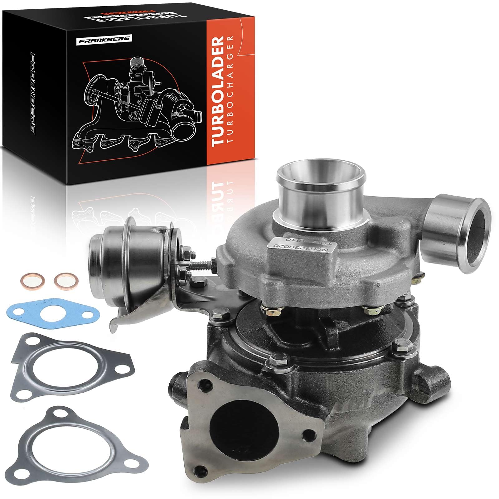 Frankberg Turbocompressore Gas di scarico Turbocompressore Diesel | Compatibile con: Pro Cee'D ED, Cee'D SW ED, Cee'D Hatchback ED, i30 FD, i30 Station Wagon FD