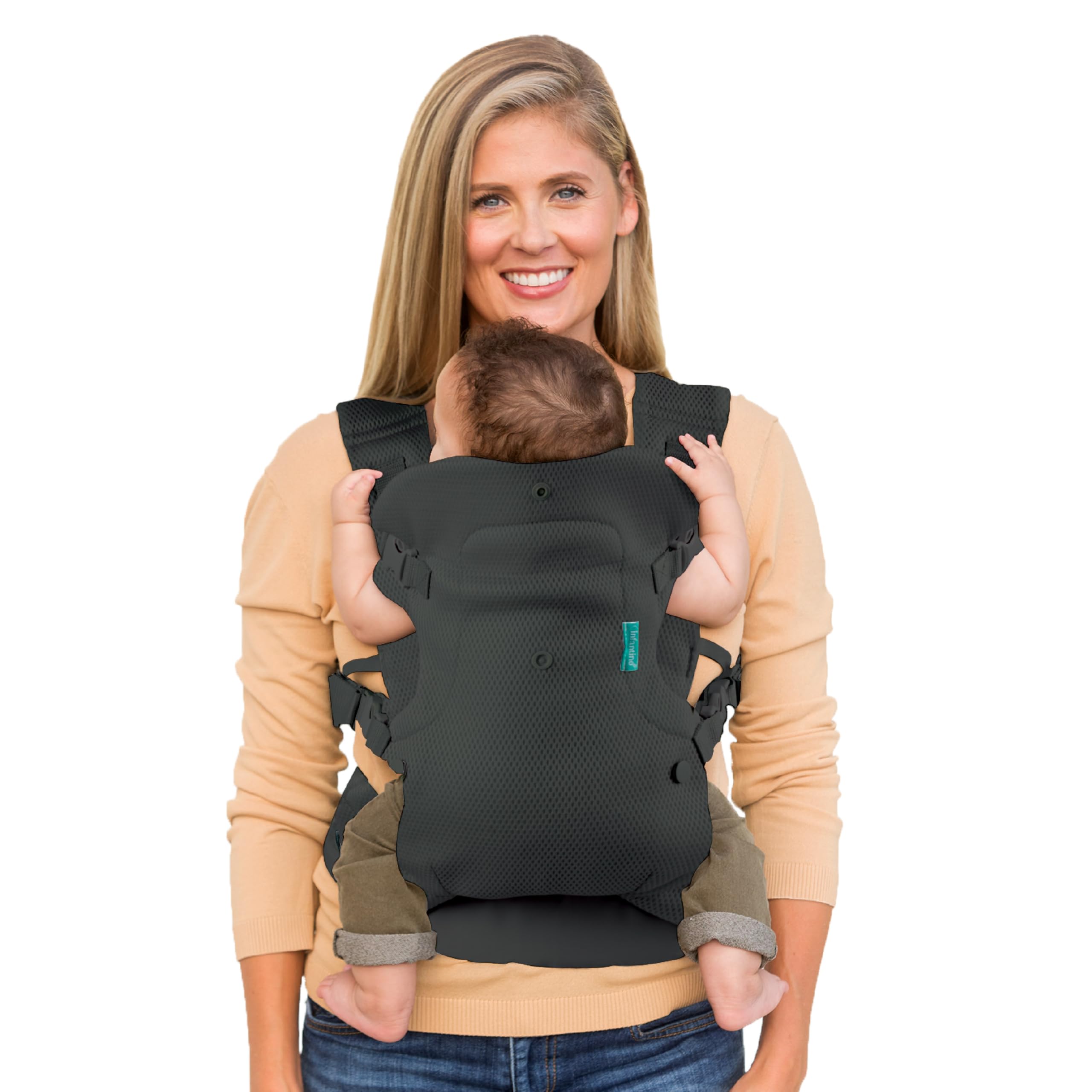 Infantino Flip 4-in-1 Light & Airy Convertible Carrier Dark Grey