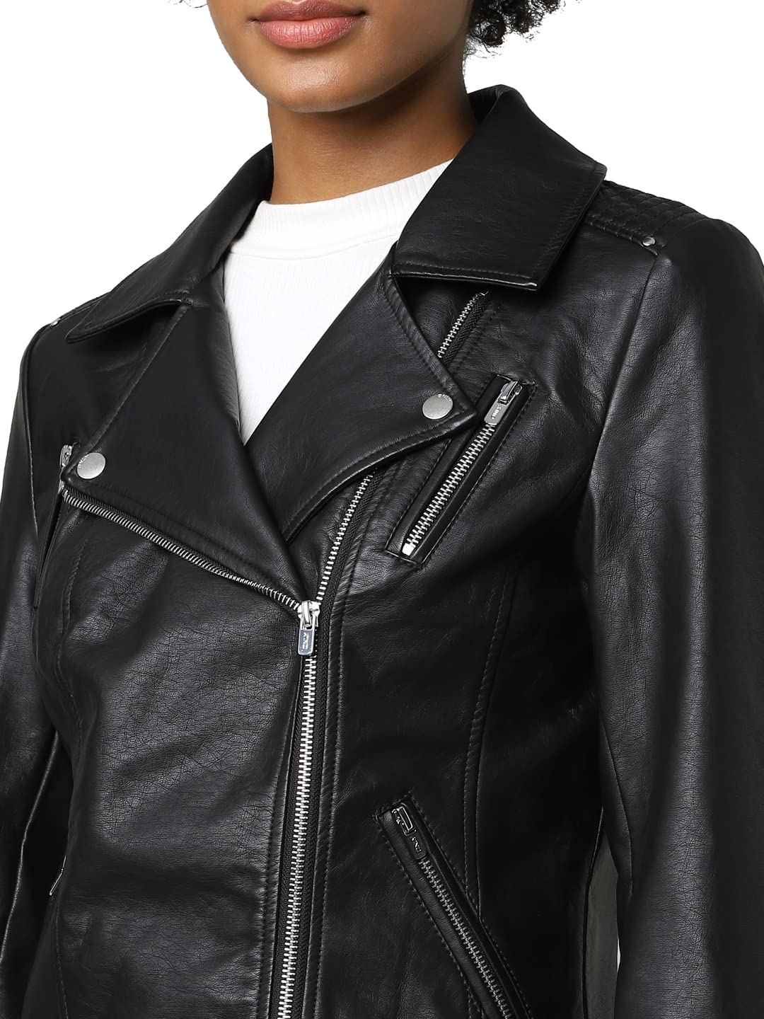 ONLY Veste en Similicuir ONLGEMMA Veste en Similicuir