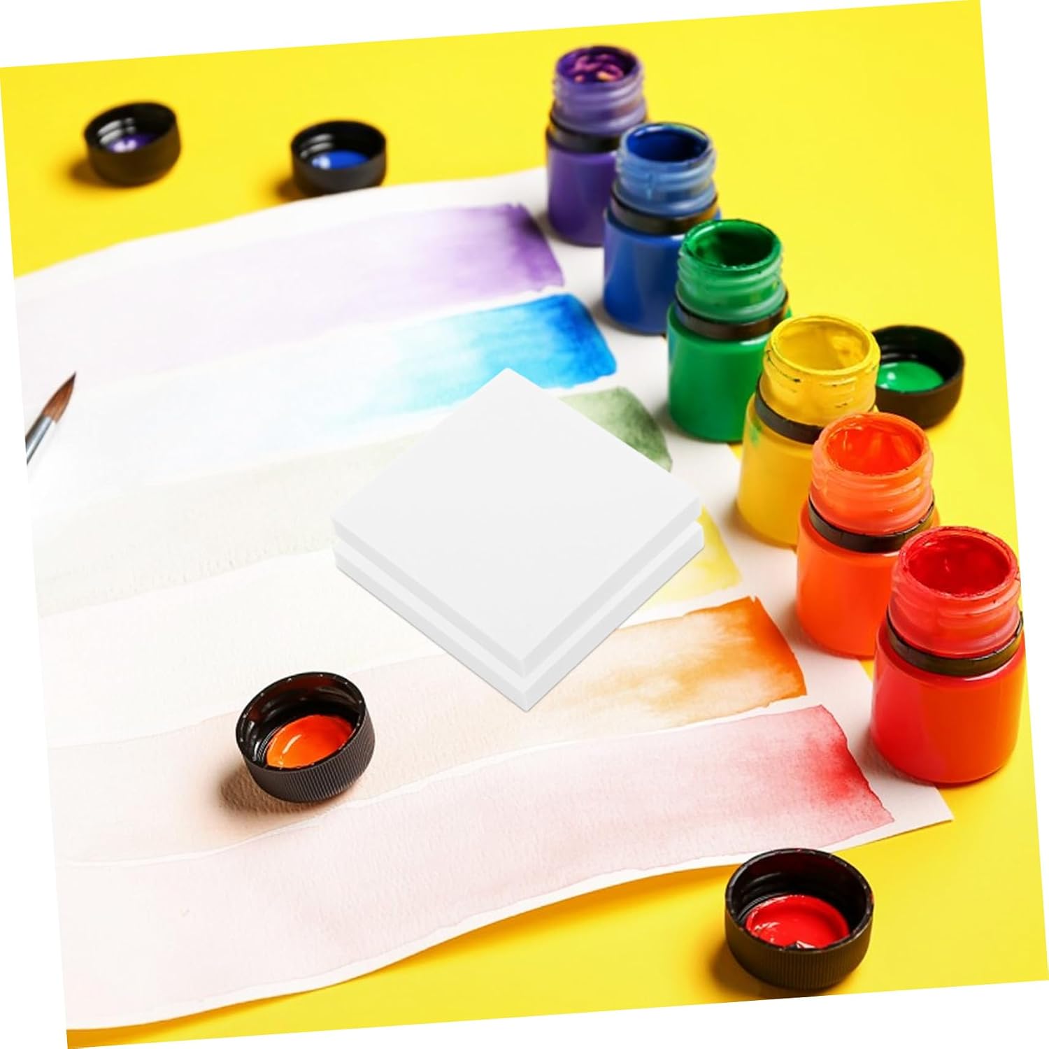 IWOWHERO 5 Sets Double-Sided Palette Paper Tearable Watercolor Paper for Artists Students Creative DIY Projects Outdoor Painting and Sketching Supplies