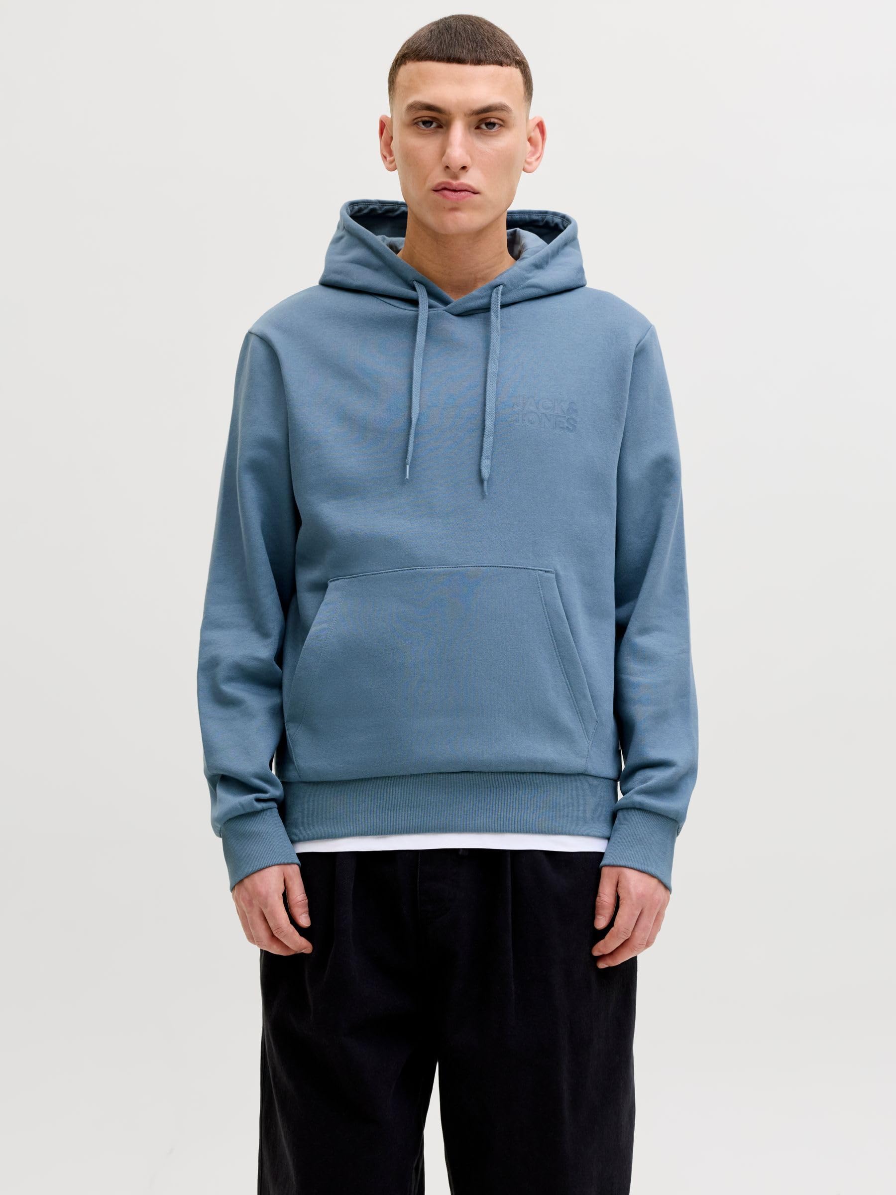 JACK & JONES Męska bluza z kapturem Jjecorp Logo Noos, Blue Mirage, XXL, Niebieski mirage, XXL
