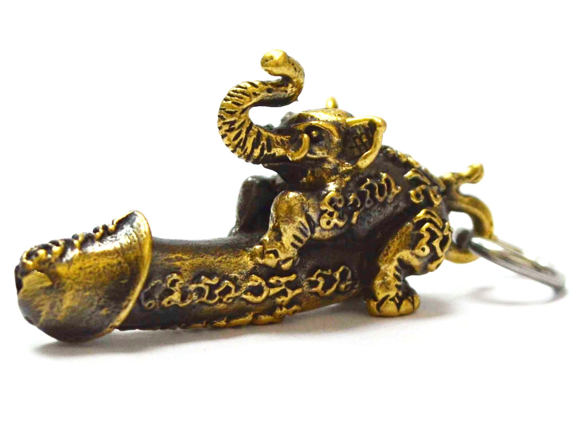 Thai Jewelry Magic Powerful Amulets Paladkik Elephant Pendants