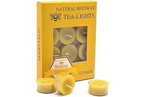 Natural Beeswax Tealight Candles: Aglow with Serenity and Fragrance