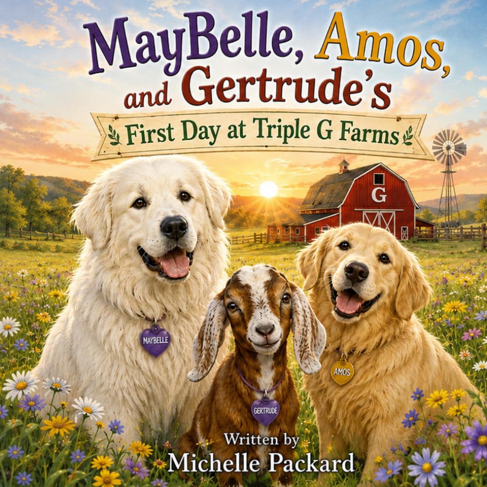 MayBelle, Amos, and Gertrude’s First Day at Triple G Farms: A Heartwarming Story About Friendship, Courage, and Finding Home (The Triple G Farms Adventures)