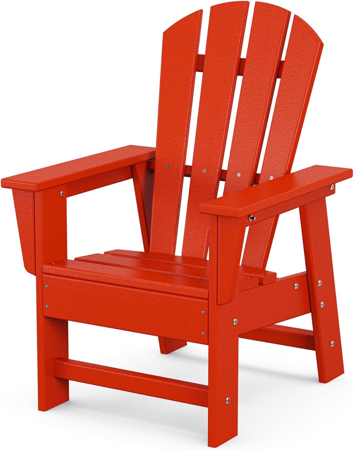 POLYWOOD SBD12SR Kids Casual Chair, Sunset Red
