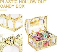 Vista 3 de Amosfun 10 cajas de dulces para el día de San Valentín, mini cofre del tesoro vintage, cajas de recuerdo para fiestas, bodas, aniversarios